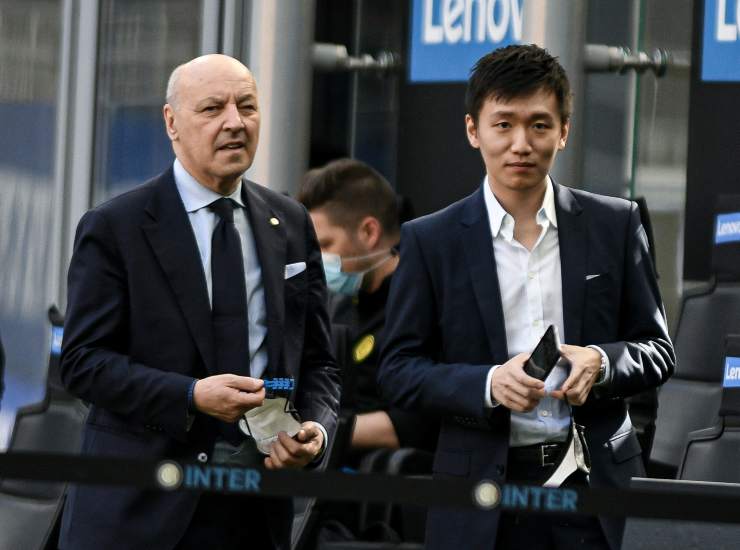 Steven Zhang e Giuseppe Marotta alla ricerca del ritiro a dicembre per la squadra di Inzaghi (LaPresse) 26 ottobre 2022 zonainter.it